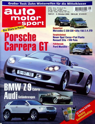 Deckblatt Auto Motor und Sport (21/2000)